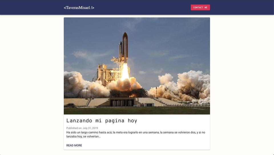 Screenshot de la primera versión